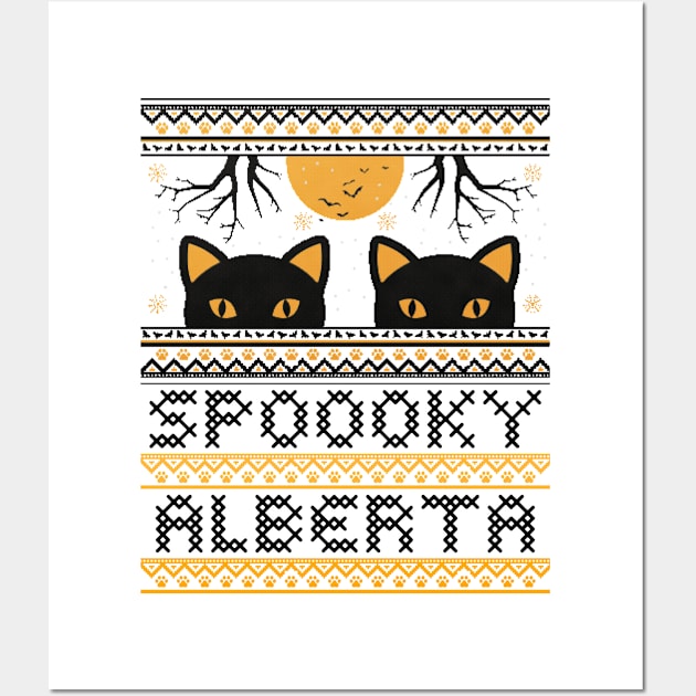 There's Something Spooky in Alberta Wall Art by Canada Tees